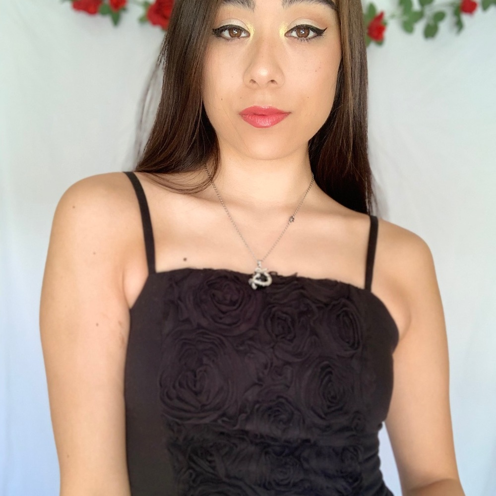 Rose Detailed Tank Top